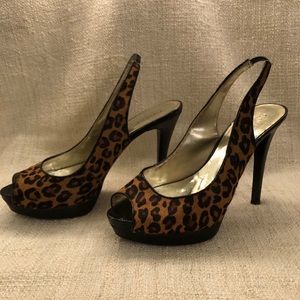 Guess by Marciano Faux Leopard Pumps